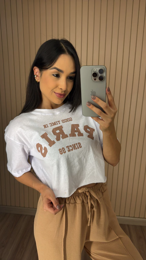 CROPPED T-SHIRT ALGODÃO ESTAMPAS 0068 - comprar online