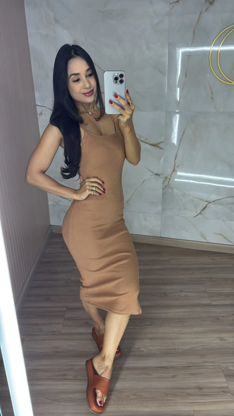 VESTIDO RIBANA REGATA MIDI 0099 - comprar online