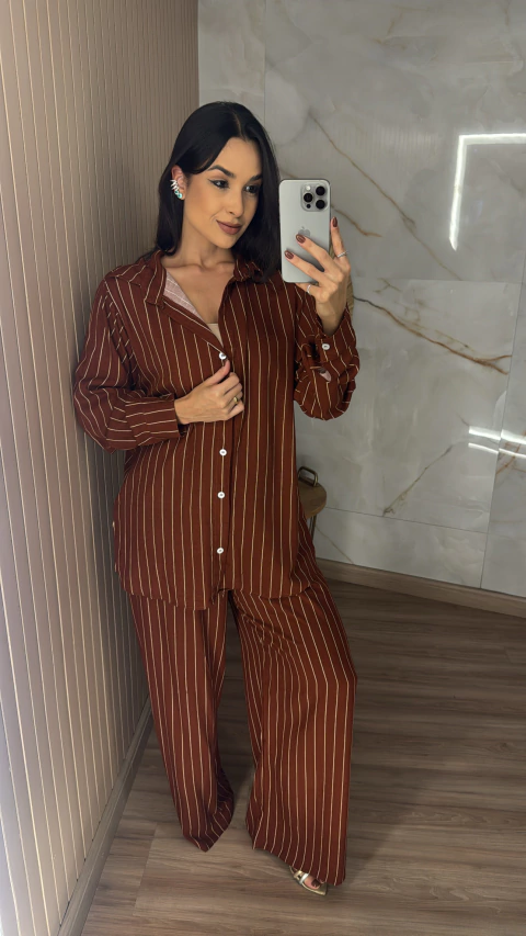 CONJUNTO VISCOLINHO CAMISA E CALÇA 0192 - comprar online