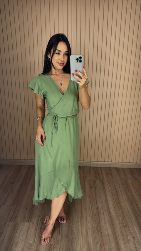 VESTIDO ENVELOPE TRANSPASSADO 0361 - comprar online