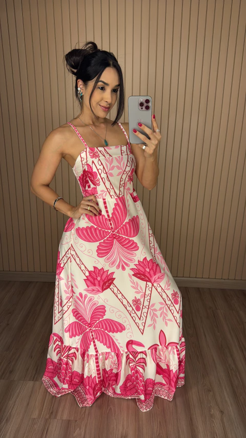 VESTIDO CREPINHO ALÇAS 0364 - comprar online