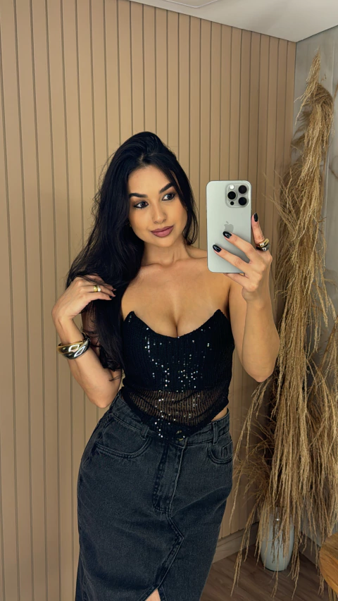 CROPPED PAETÊ BICO 0053 - comprar online