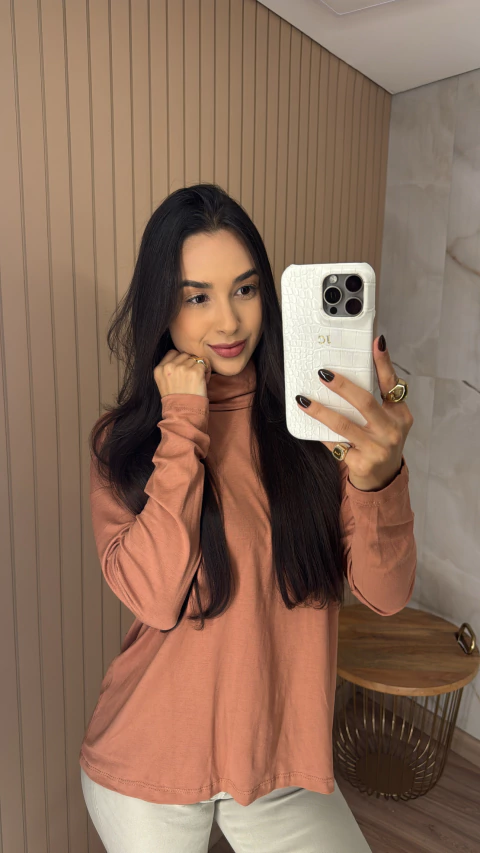 BLUSA MALHA GOLA ALTA 0301 - comprar online