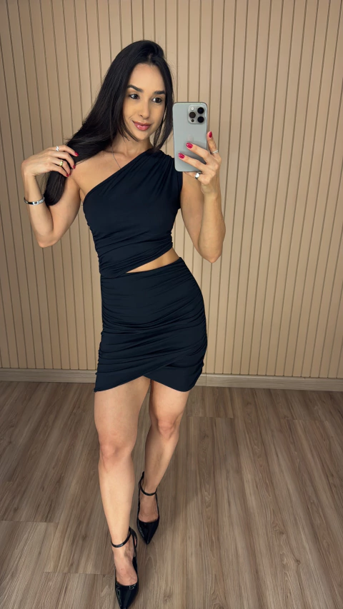 VESTIDO OMBRO SÓ CURTO 0367 - comprar online