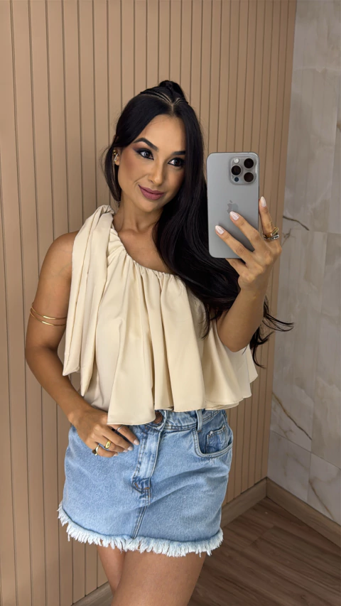 BLUSA CREPINHO OMBRO SÓ 0265 - comprar online