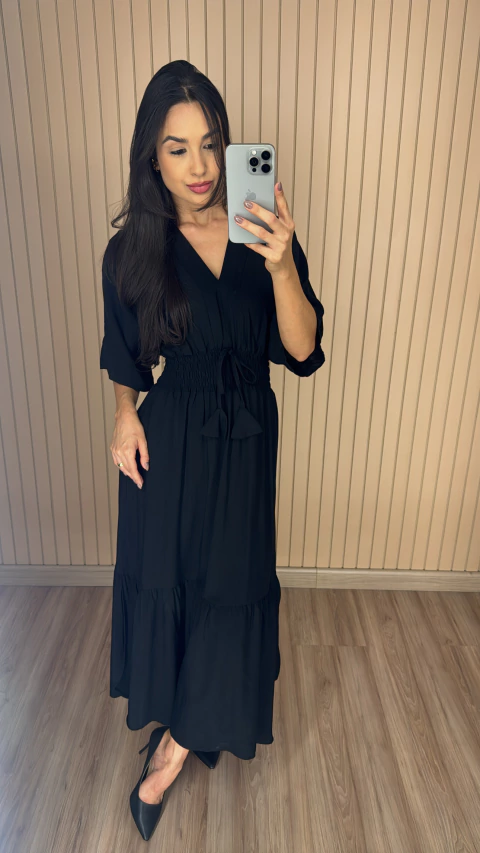 VESTIDO VISCOLINHO MANGA MORCEGO 0382 - comprar online