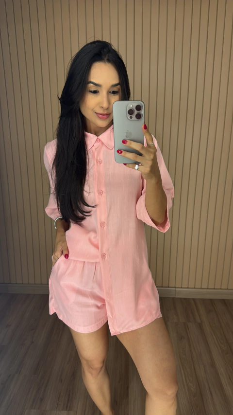 CONJUNTO CAMISA E SHORT 0369 - comprar online