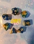 Set Dados Azul y dorado Glitter - comprar online