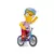 Figura Milhouse con bicicleta - Los Simpsons - Producto Oficial - SHIFT geek store