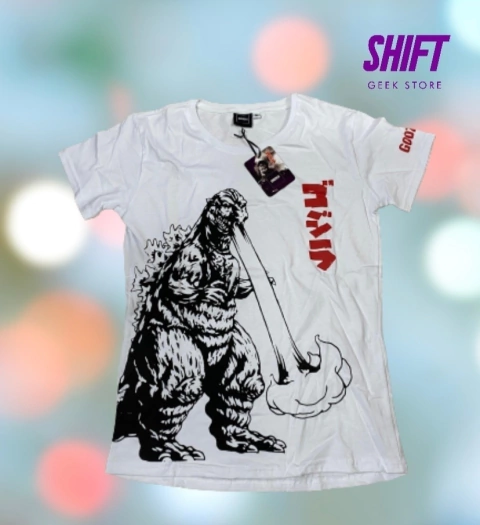 Remera Godzilla - Blanca - licencia Oficial