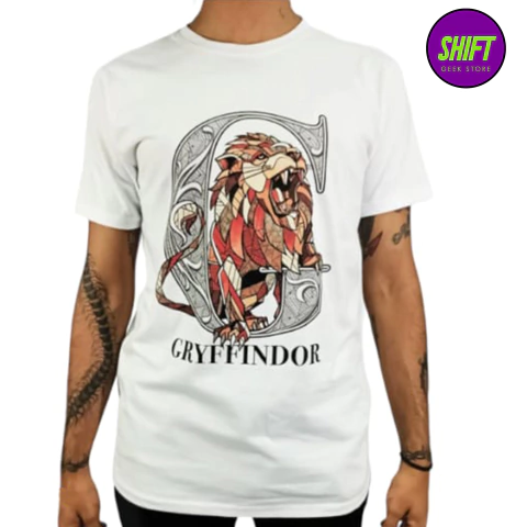Remera Blanca Gryffindor - Harry Potter - Producto oficial