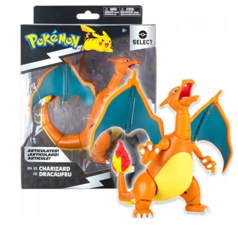 FIGURA CHARIZARD - POKEMON SELECT - JAZWARES