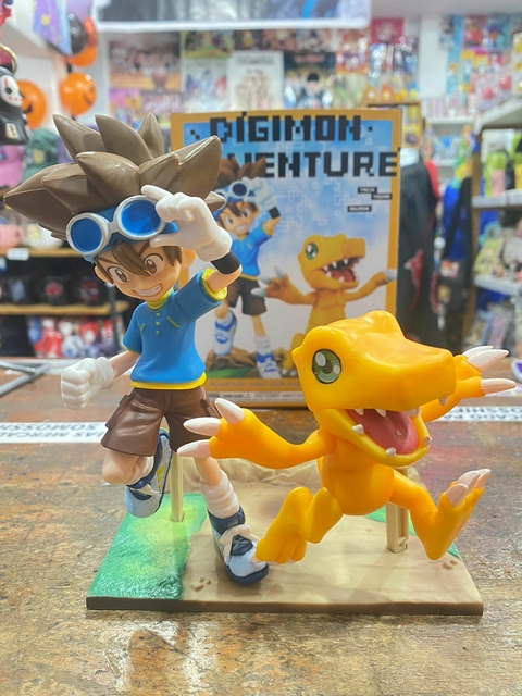 Figura Agumon y Tai - Digimon Adventure