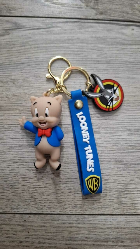 Llavero SIlicona - Puerco Porky - Looney Tunes