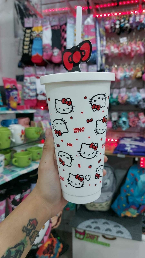 Vaso Hello Kitty - con sorbete - XL