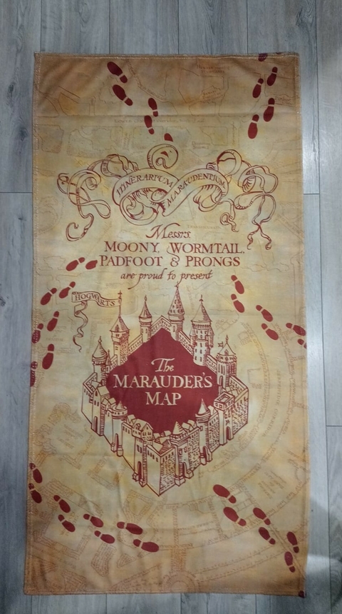 Toallon The Marauders Map - Harry Potter - Producto Oficial