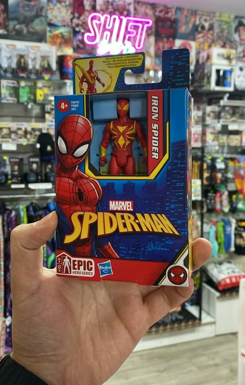 Figura Iron Spider - Spider-Man Epic Hero Series - Marvel - Hasbro - Producto Oficial