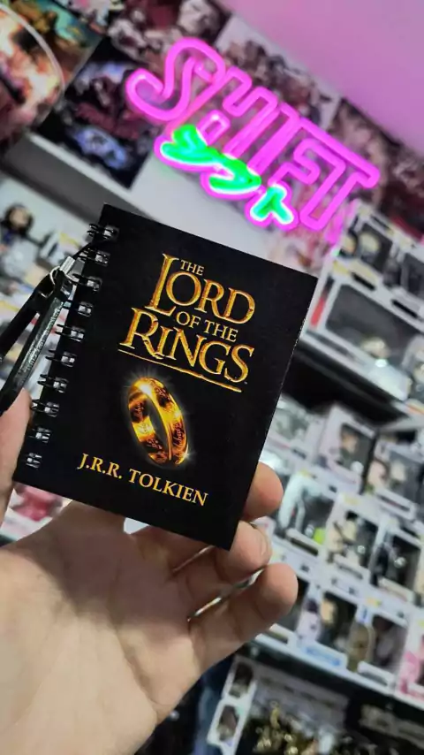 Llavero Mini Cuaderno The Lord Of The Ringns - J. R. R. Tolkien - Producto Oficial