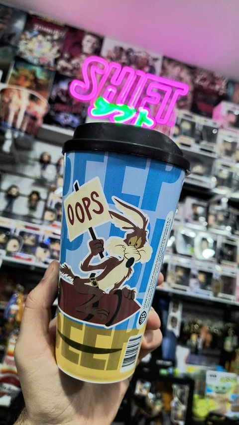 VASO COYOTE Y EL CORRECAMINOS - LOONEY TUNES CARTOONS