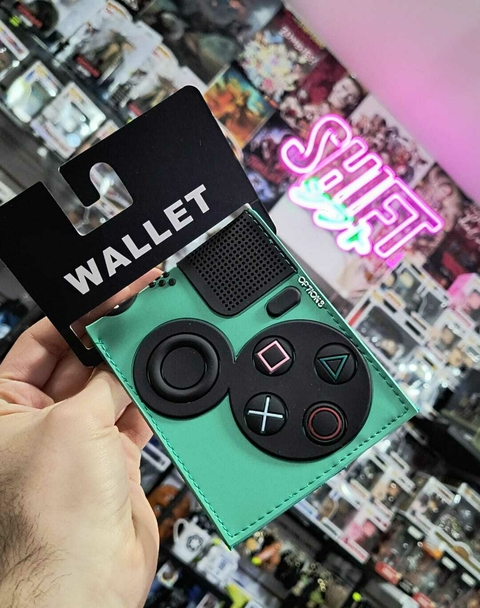 Billetera Playstation Verde