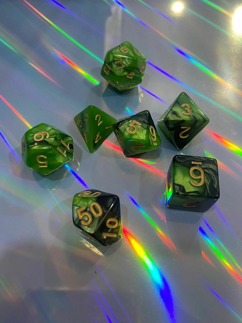 Set Dados Verde Ternasolado