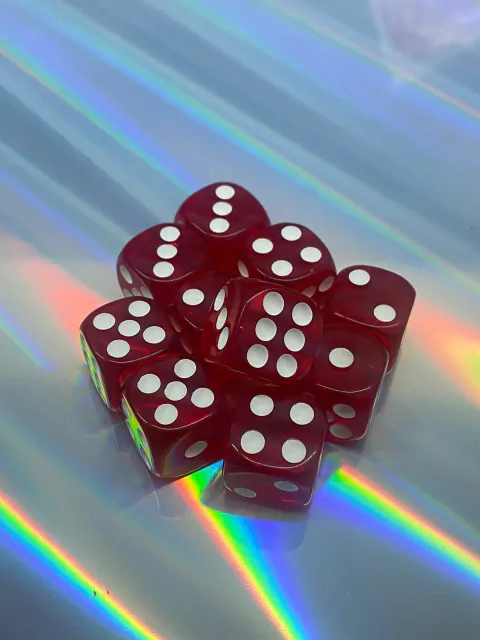 Set 10 Dados de 6 caras - Bordo