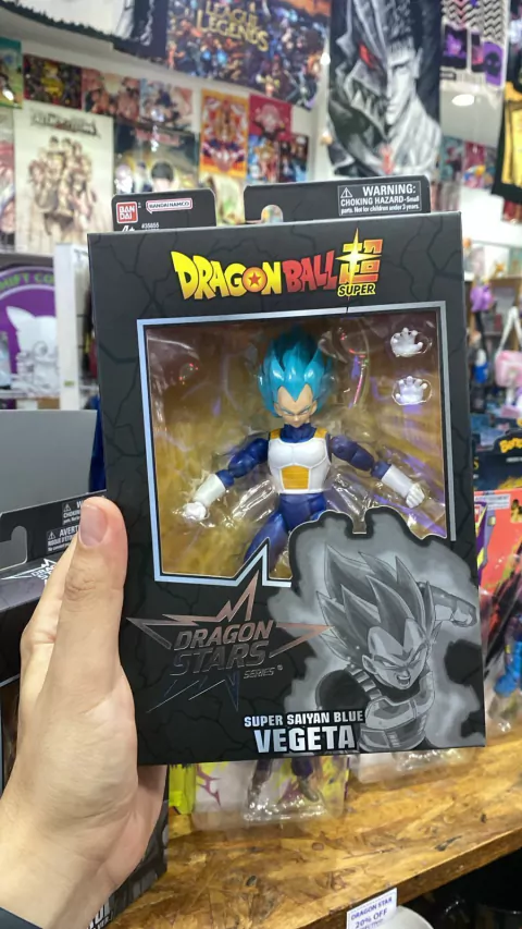 Figura Super Saiyan Blue Vegeta - Dragon Stars Series - Dragon Ball Super - Bandai