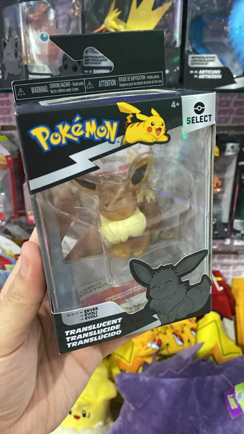 FIGURA EEVEE - POKEMON TRANSLUCIDO SELECT - JAZWARES