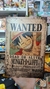 Chapa Decorativa Wanted Dead Or Alive Monkey D Luffy - One Piece