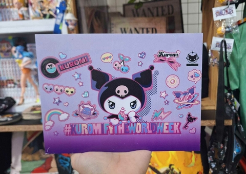 Chapa Decorativa Kuromi Fy The World Week - Sanrio