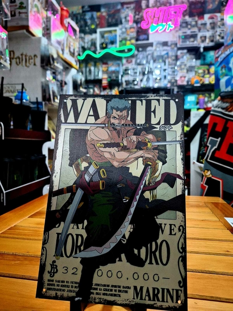 Chapa Decorativa Roronoa Zoro - One Piece - comprar online