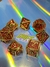 Set Dados Rol Metálicos Rojo y Dorado “War” en internet