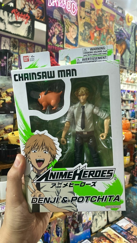 Figura Denji & Potchita - Chainsaw Man - Anime Heroes - BANDAI - comprar online