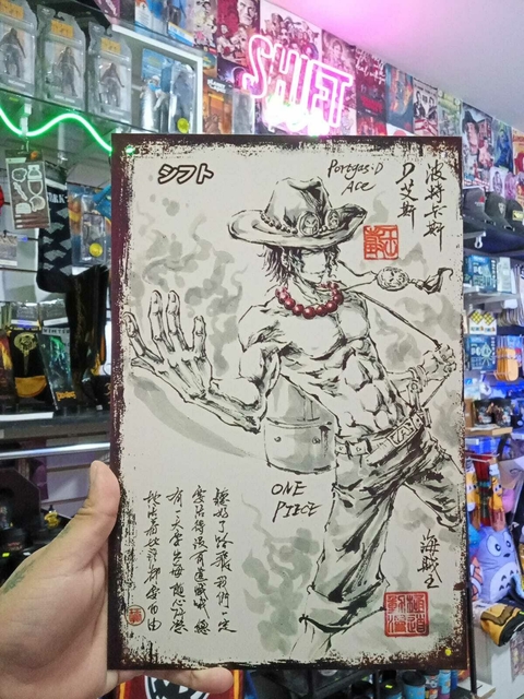 Chapa Decorativa Portgas D. Ace - One Piece - comprar online