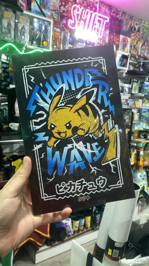 Cuadro Chico Thunder Wave Pikachu - Pokemon (20 cm x 30 cm) - comprar online