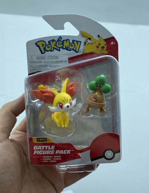 Set 2 Figuras Fennekin, Bonsly - Pokemon Battle Ready - Jazwares - comprar online
