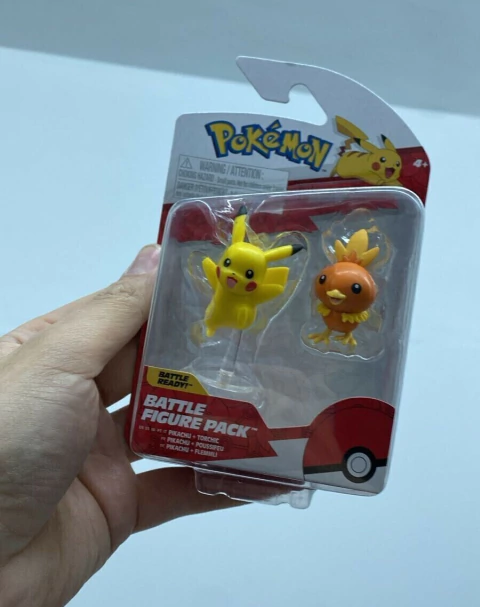 Set 2 Figuras Pikachu, Torchic - Pokemon Battle Ready - Jazwares - comprar online