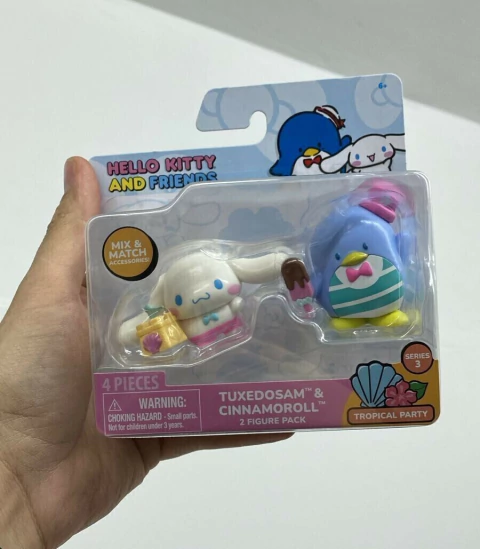 Set 2 Figuras Tuxedosam y Cinnamoroll - Hello Kitty and Friends - Jazwares - comprar online