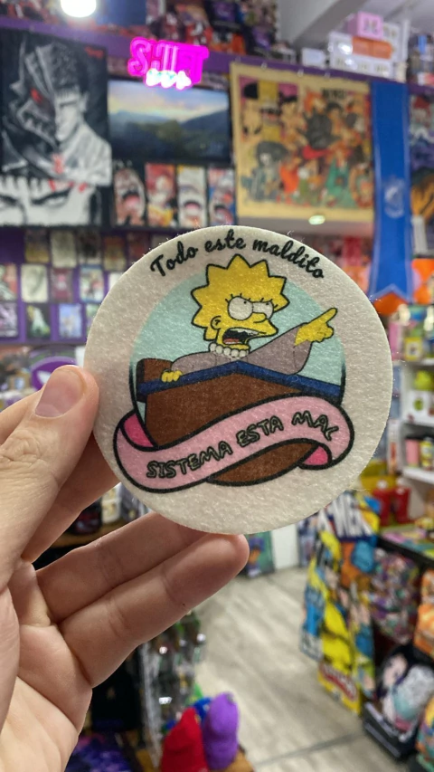Posavasos Todo este Maldito Sistema esta Mal - Lisa Simpsons - comprar online