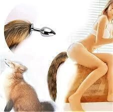 Plug anal rabo de raposa 60cm na internet