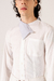 camisa 001 upcycled, colarinho com abertura lateral