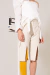 pantacourt pale exclusiva e upcycled off white