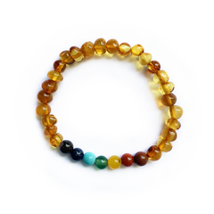 Pulsera 18 cm. 7 Chakras (elástica)