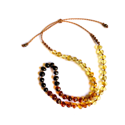 Collar de ámbar con nudo corredizo. - comprar online