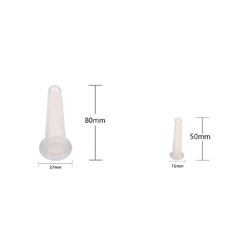 Set x2 Copas Ventosas De Silicona Para Rostro. Cupping en internet
