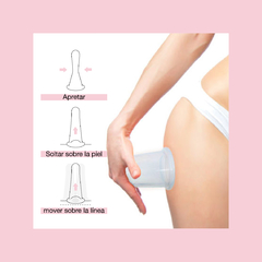 Set x2 Copas Ventosas De Silicona Para Cuerpo. Cupping en internet