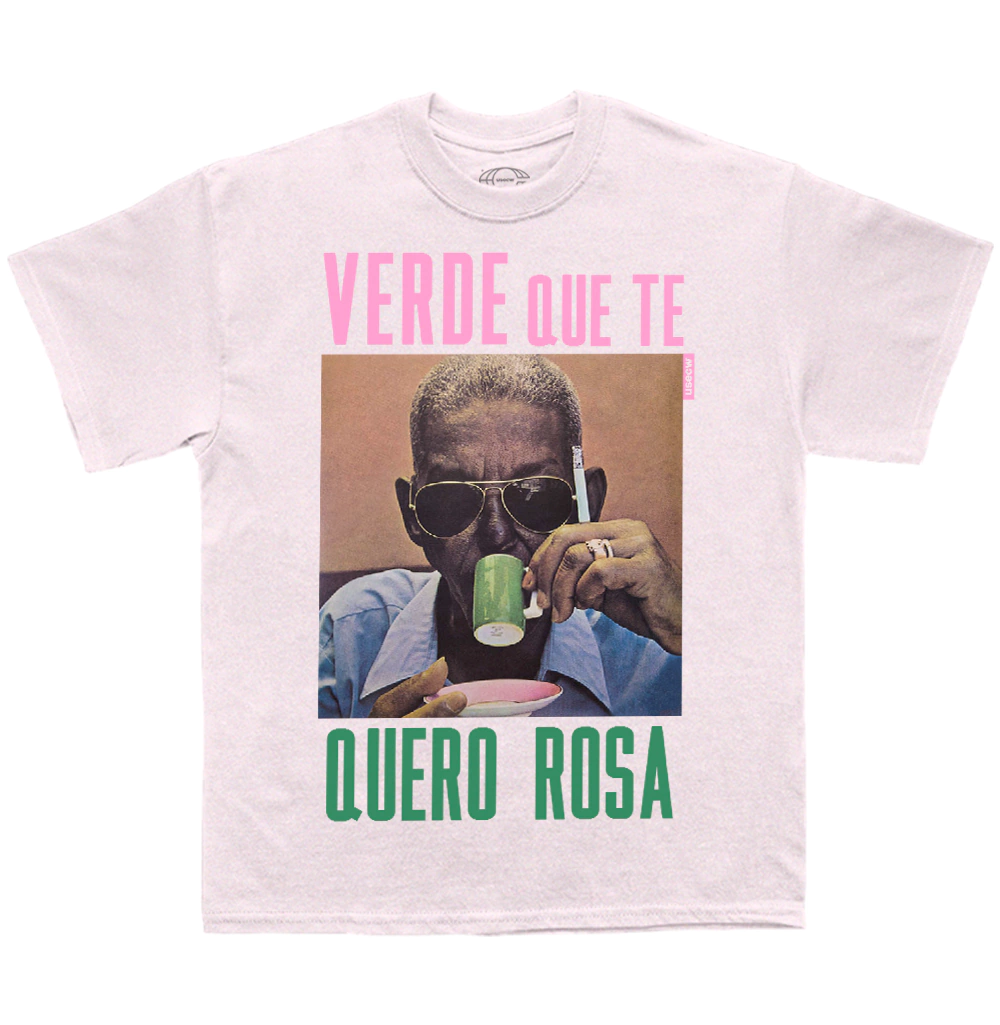 Camiseta Verde Rosa