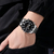 RELOJ SKMEI 1850SIBK CORREA ACERO INOXIDABLE NEGRO en internet