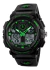 RELOJ SKMEI 1270GN SUMERGIBLE POLIURETANO NEGRO VERDE - comprar online