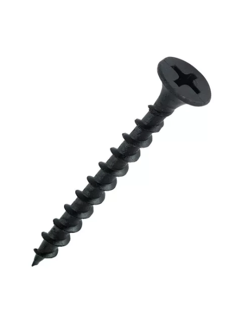 TORNILLO DRYWALL MADERA PTA AGUJA PASO GRUESO NEGRO 8X1, 1000U
